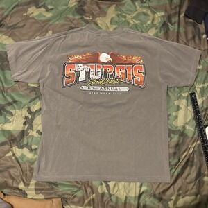 Vintage 03' Sturgis Bike Week Graphic Tee Eagle Faded Men's L/21‎